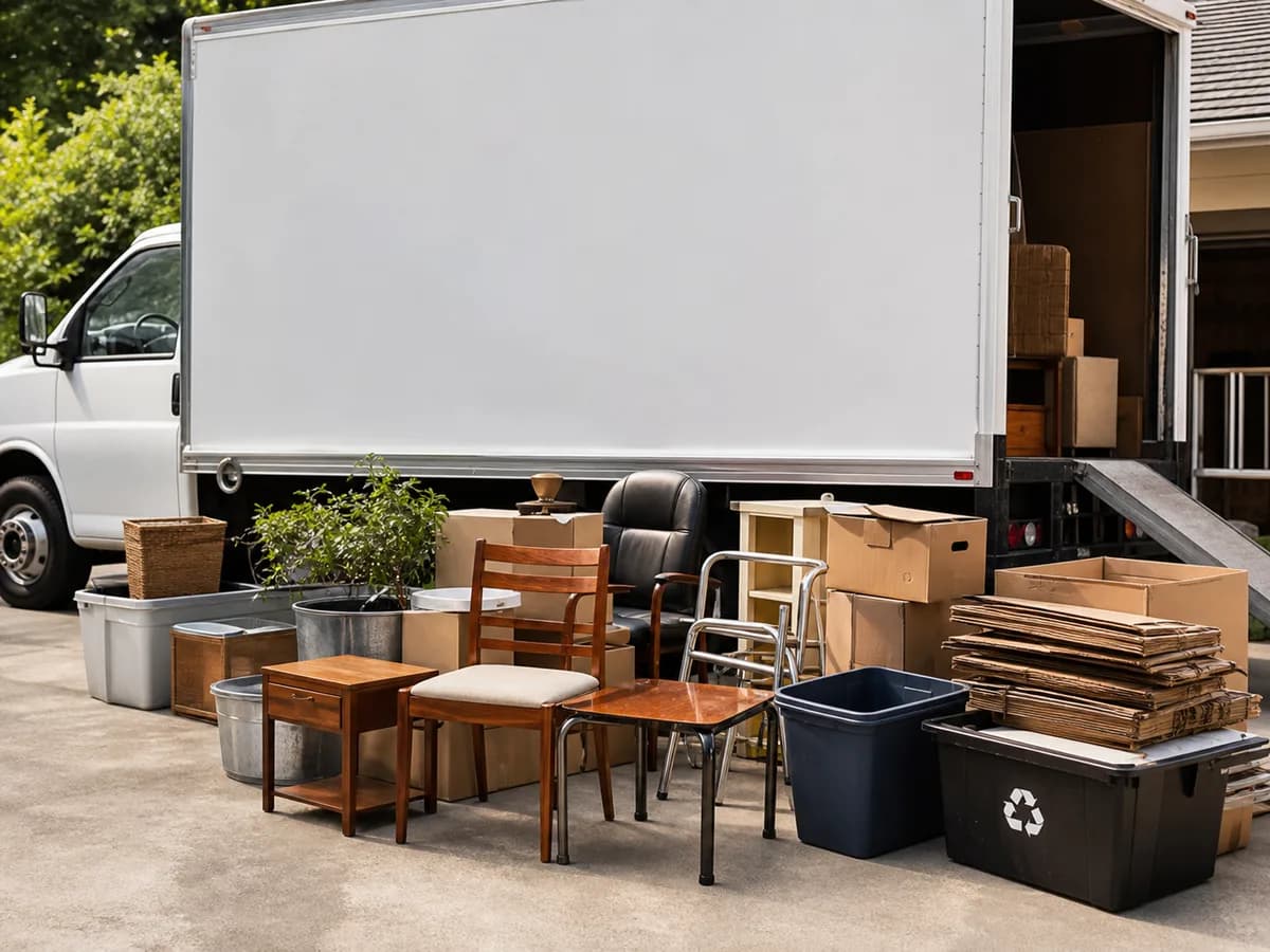 Items sorted for responsible disposal