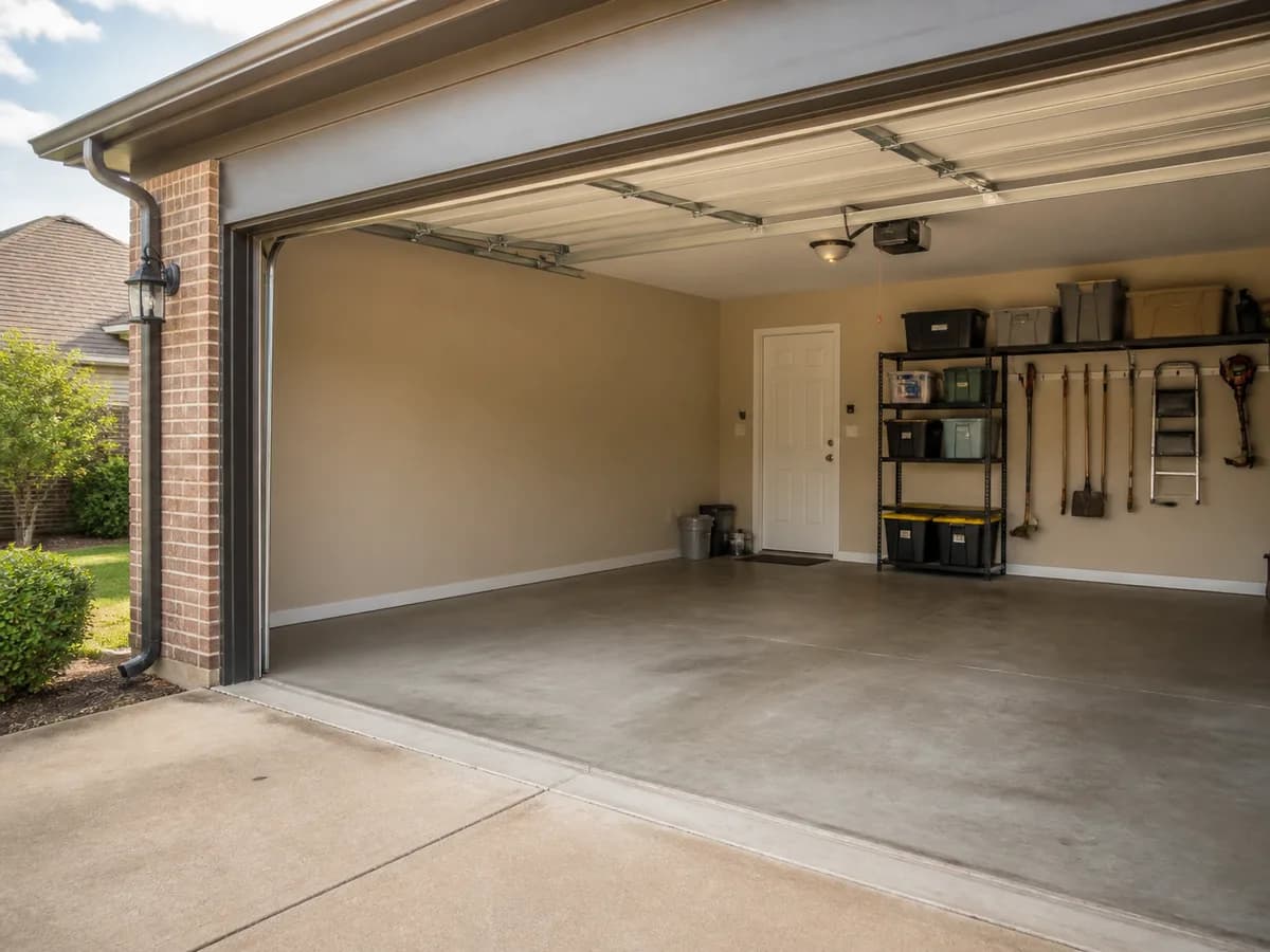 Garage after a cleanout