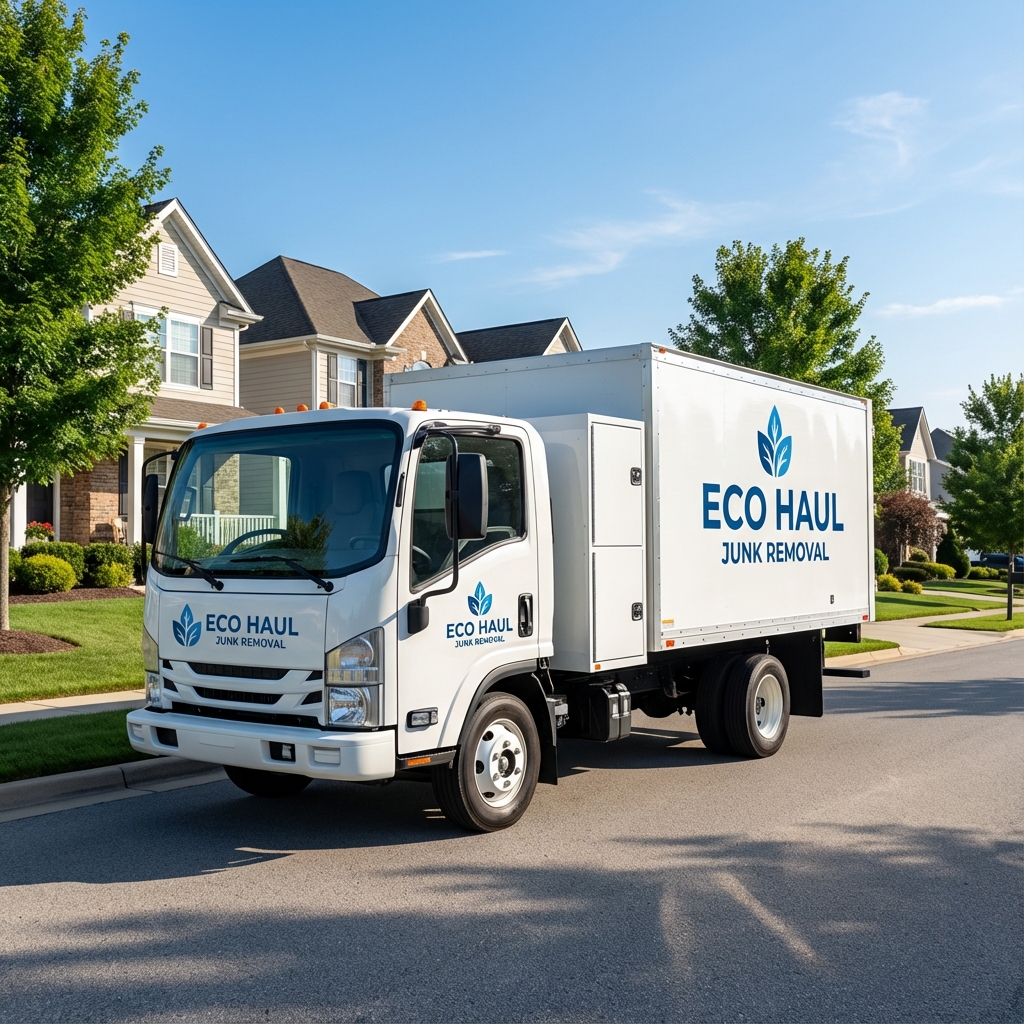 Our modern truck in a residential neighborhood